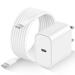 20W charger with USB-C adapter