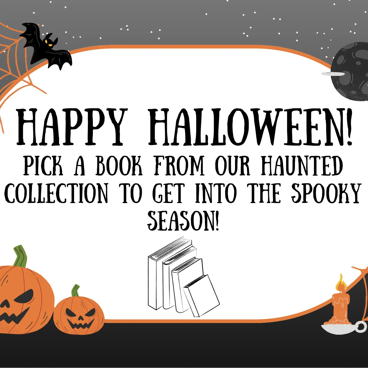 Happy Halloween Display, haunted collection for spooky season